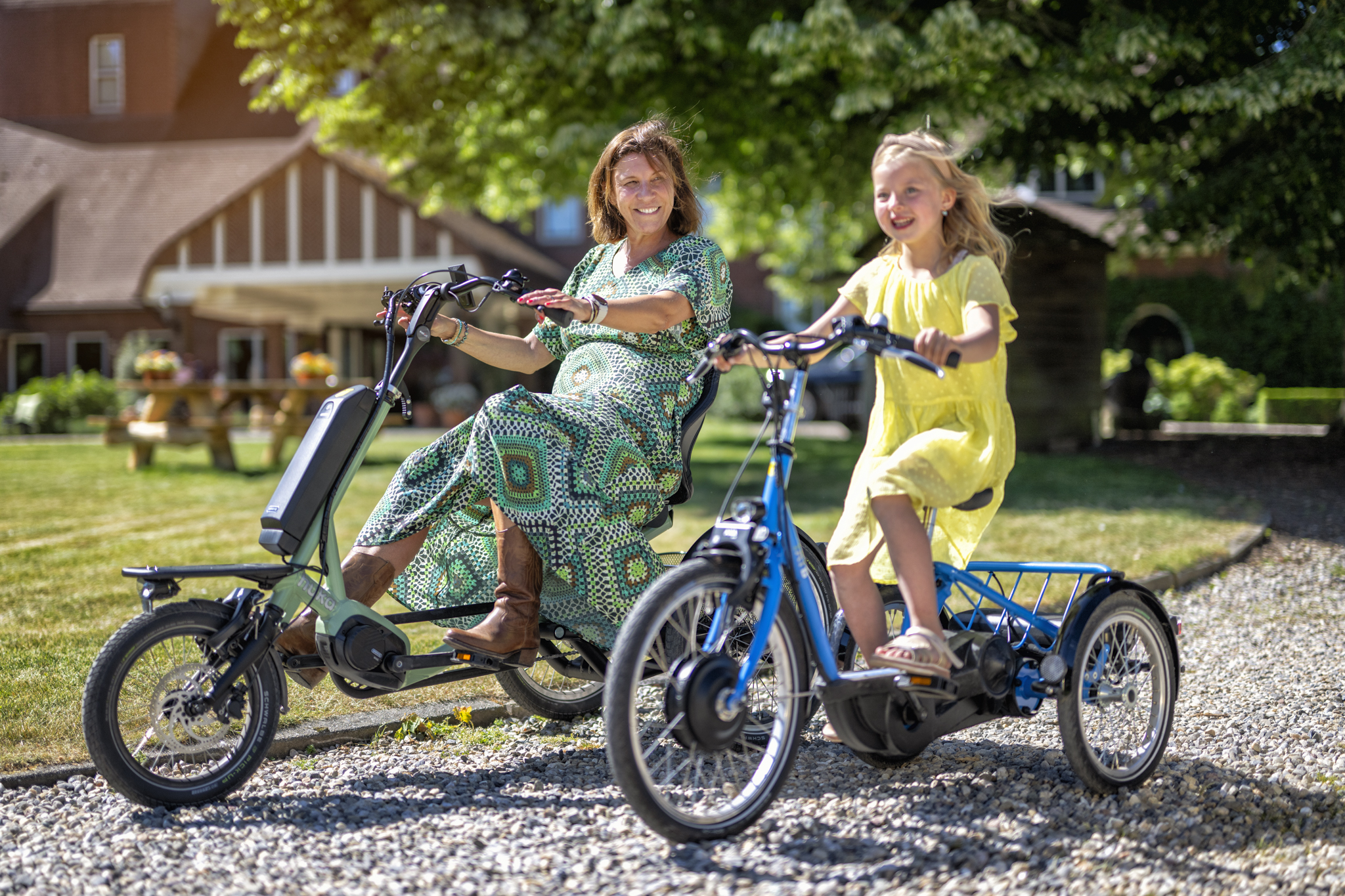 Driewielers voor volwassenen en kinderen
