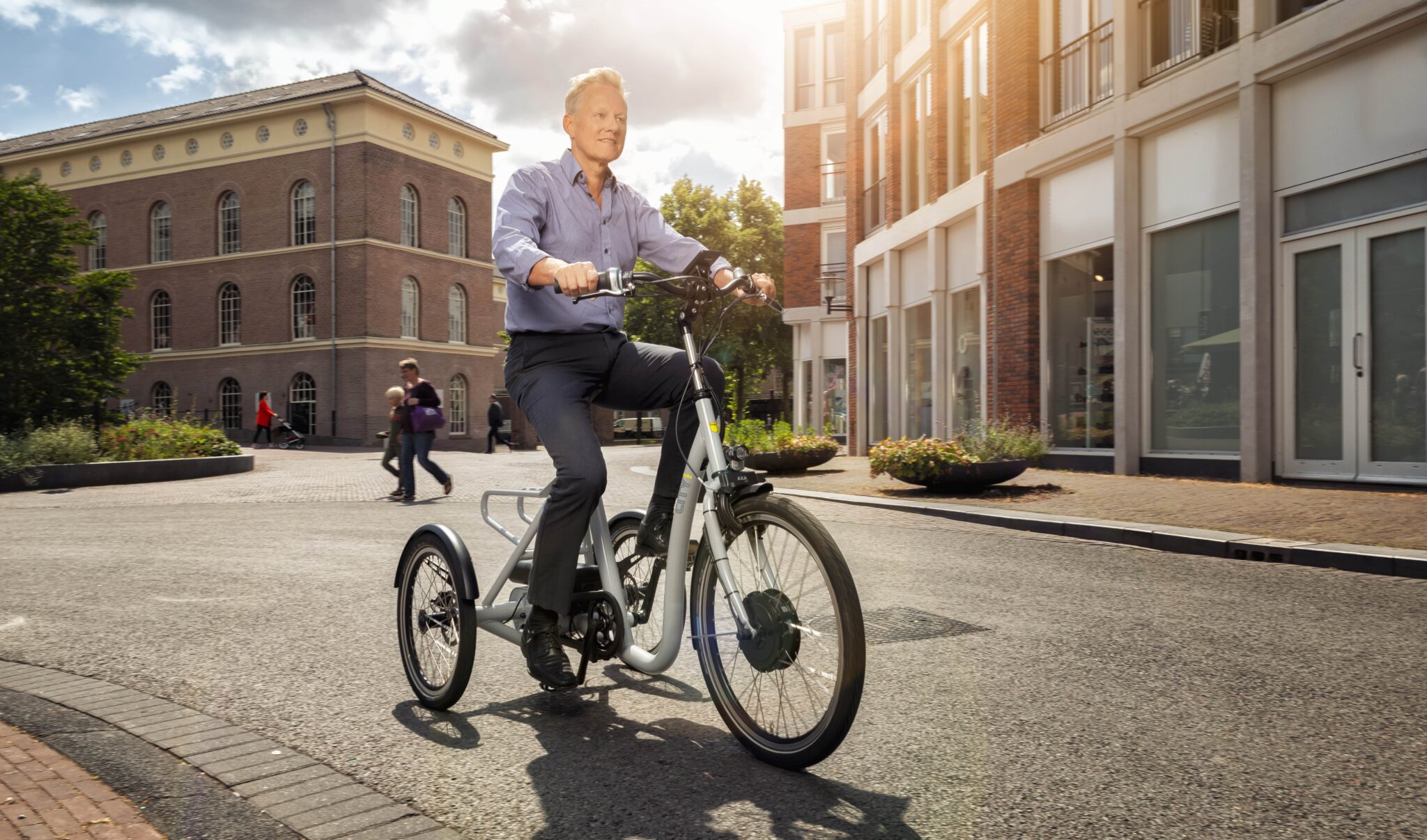 Driewielfiets City met en zonder elektro