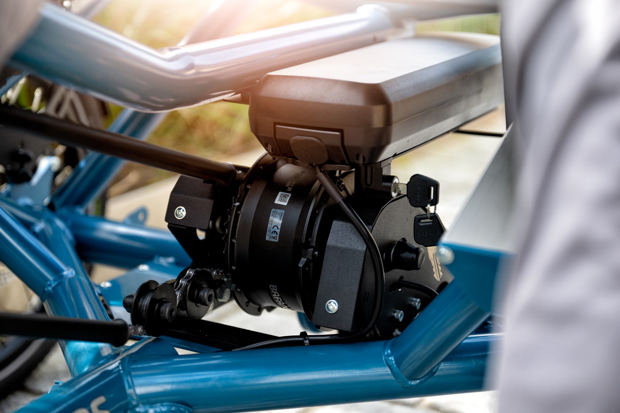 Spannen van de voorste ketting